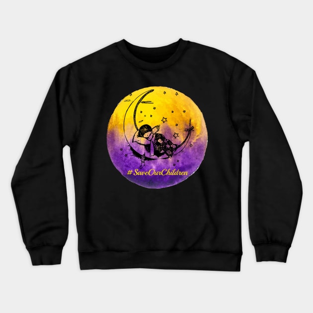 #SaveOurChildren Crewneck Sweatshirt by ValinaMoonCreations